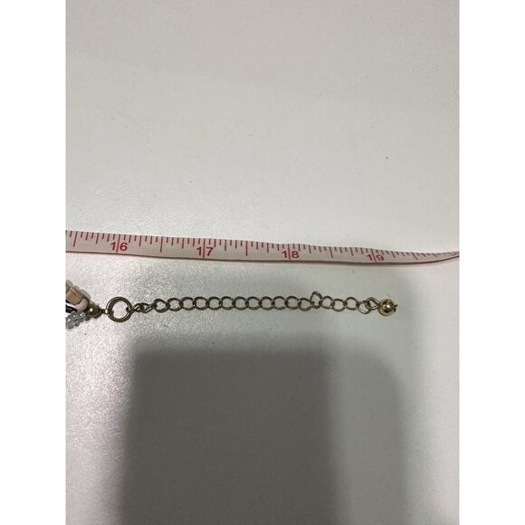 Seed Bead Necklace Mother Of Pearl Fish Medallion Beach Boho Statement - Picture 7 of 9